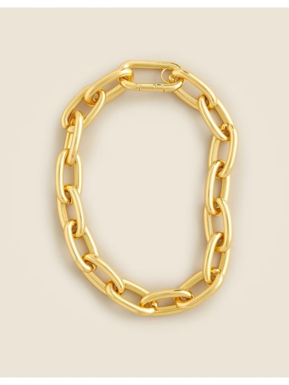 J. Crew Metallic Chainlink Necklace